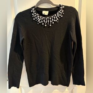Kate Spade “Do Wonders” sweaterwith Crystal Embellishments